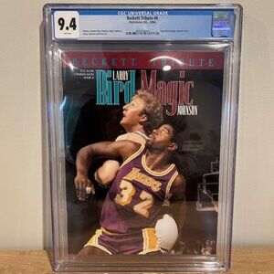 Beckett Tribute #6 Larry Bird and Magic Johnson CGC 9.6 Magazine 1994